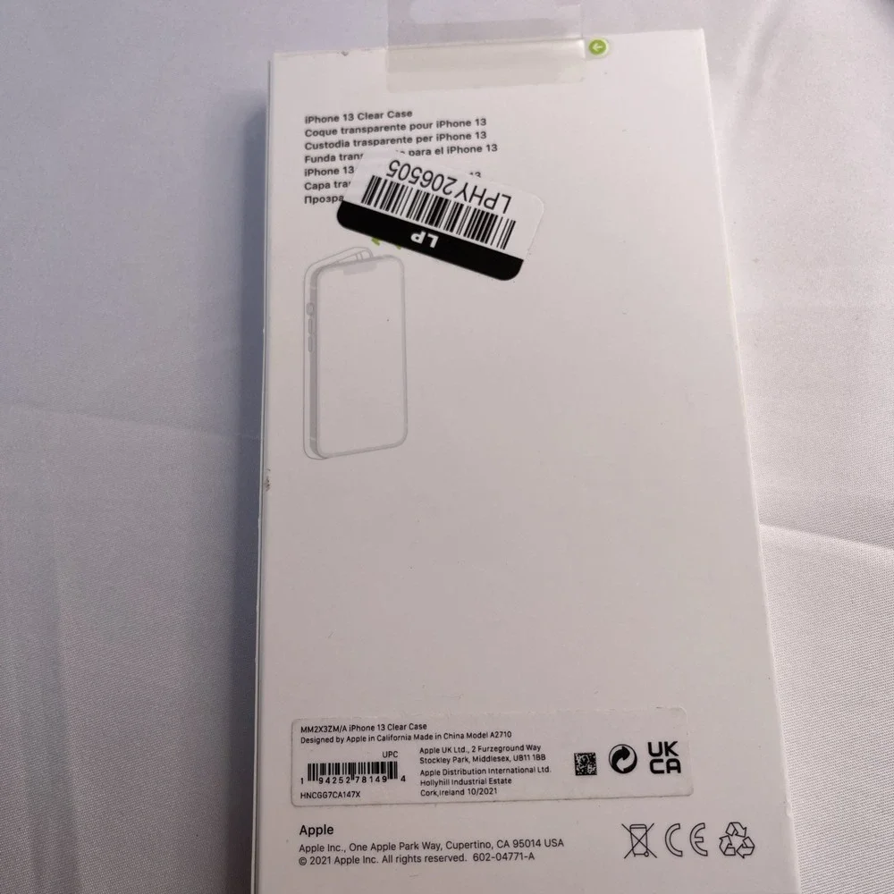 Apple MM2X3ZM/A Back Case with MagSafe for iPhone‎ 13 - Clear
